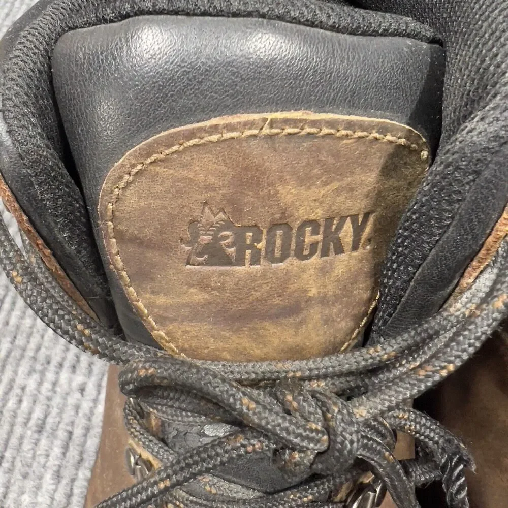 Rocky Men 5” Work Hiker Brown Boot 11.5 Waterproof Composite Toe Leather RKK0245